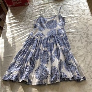 ☀️SOLD💕Fossil dress blue and white